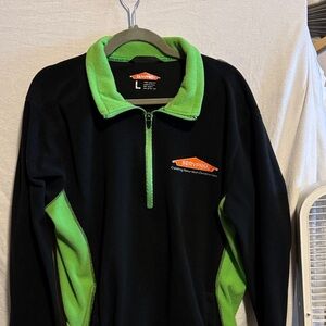 Men's Black and Green Sweater